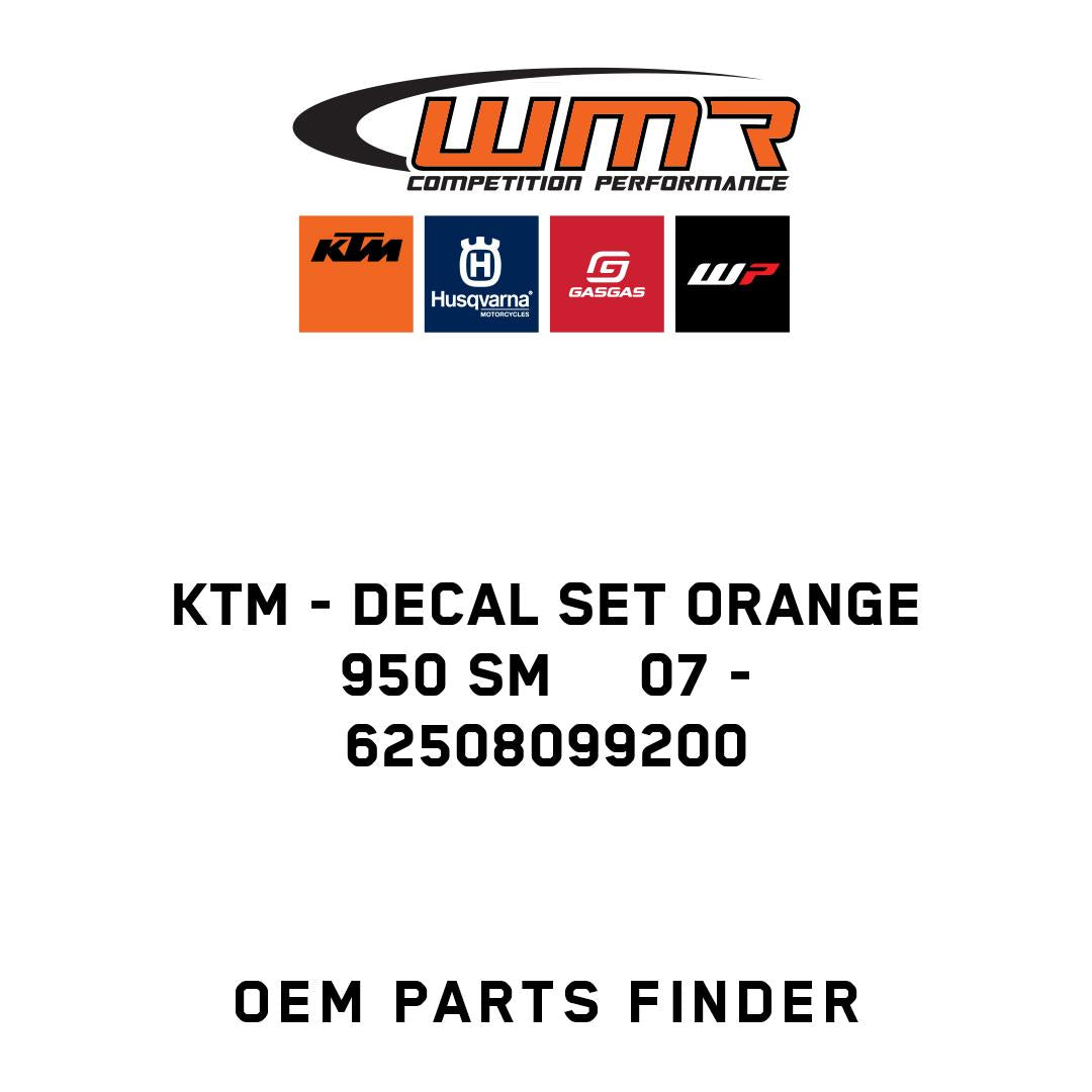 DECAL SET ORANGE 950 SM 07