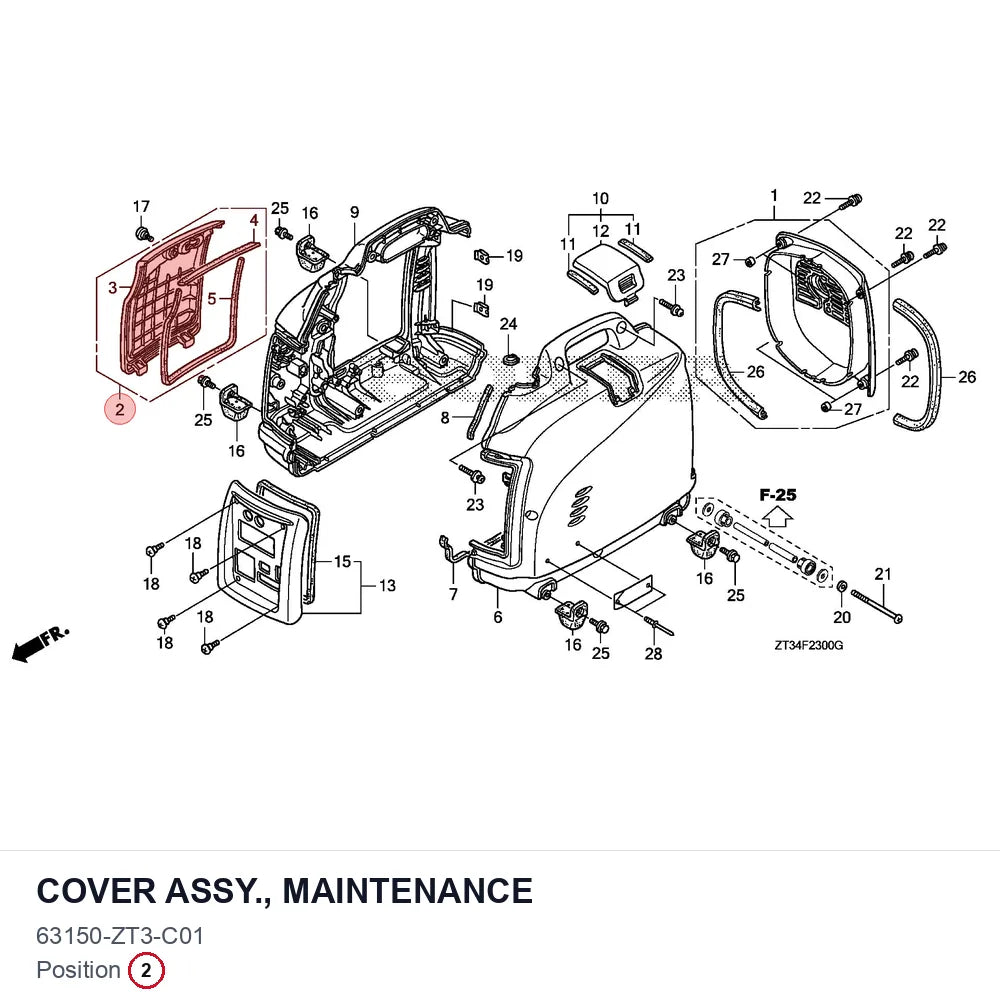 COVER ASSY., MAINTENANCE