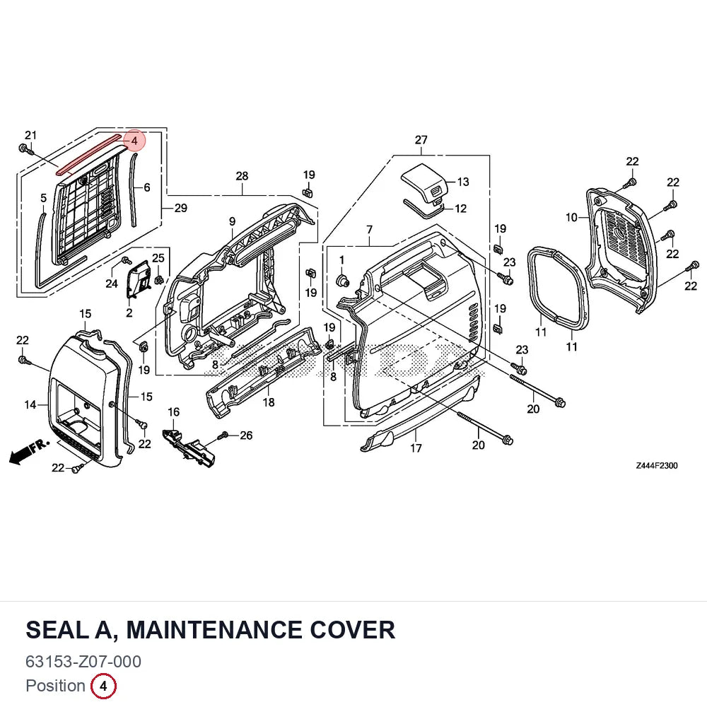 SEAL A, MAINTENANCE COVER
