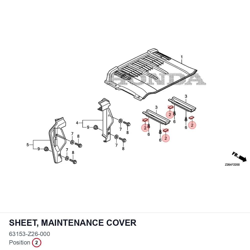 SHEET, MAINTENANCE COVER