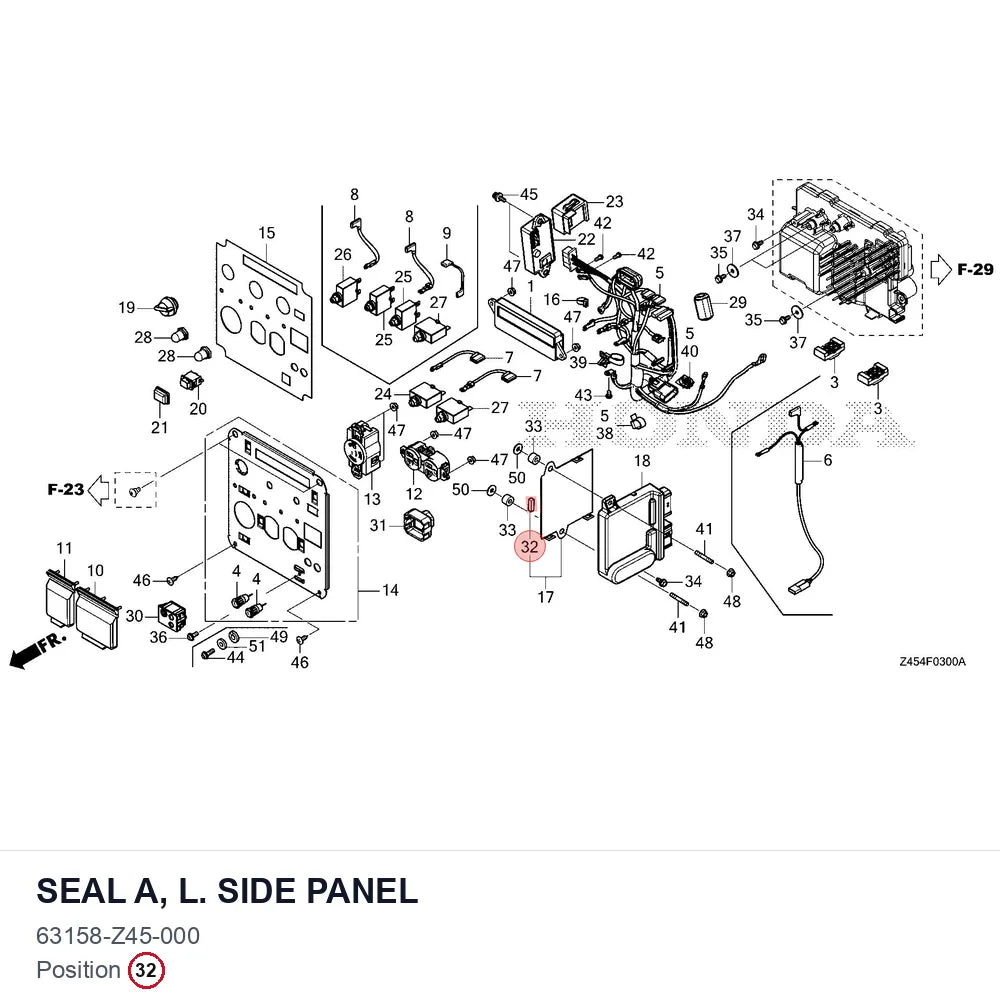 SEAL A, L. SIDE PANEL