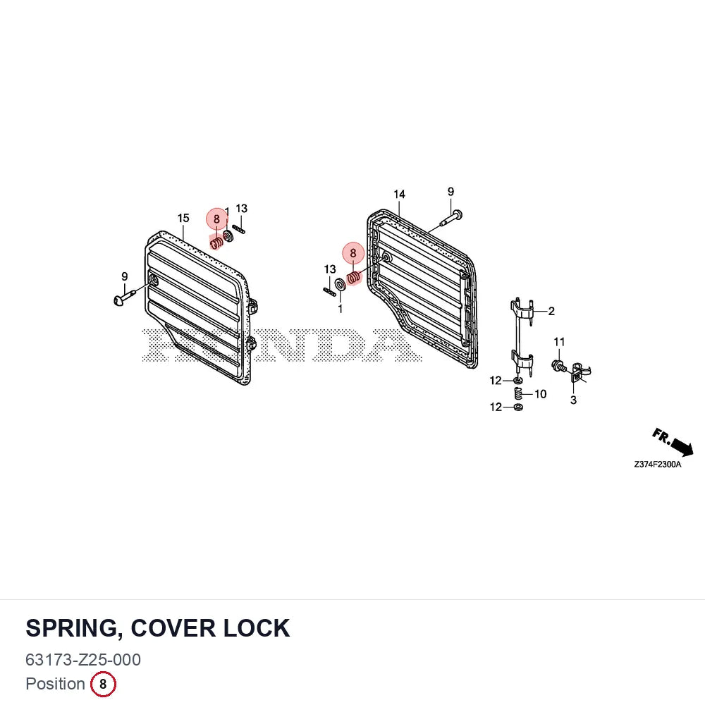 SPRING, COVER LOCK