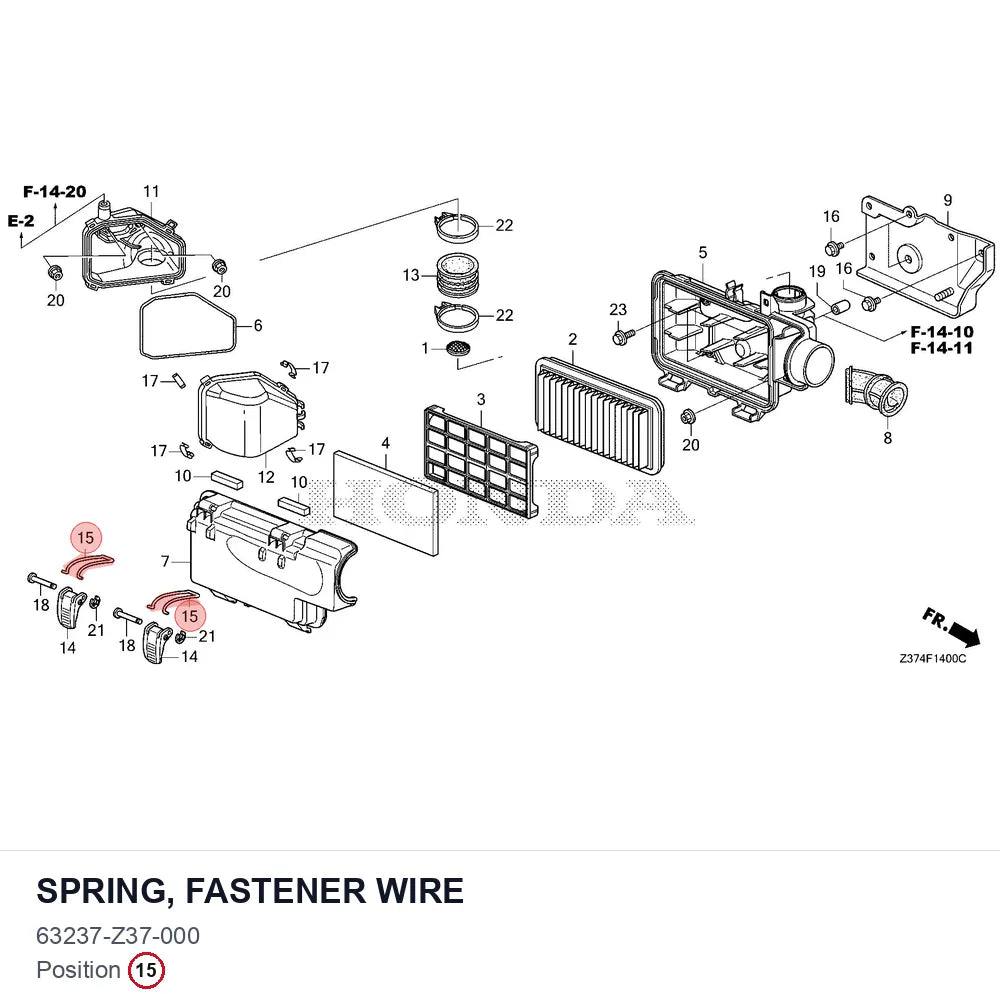 SPRING, FASTENER WIRE