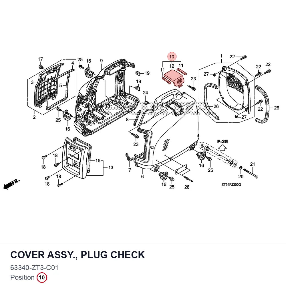 COVER ASSY., PLUG CHECK