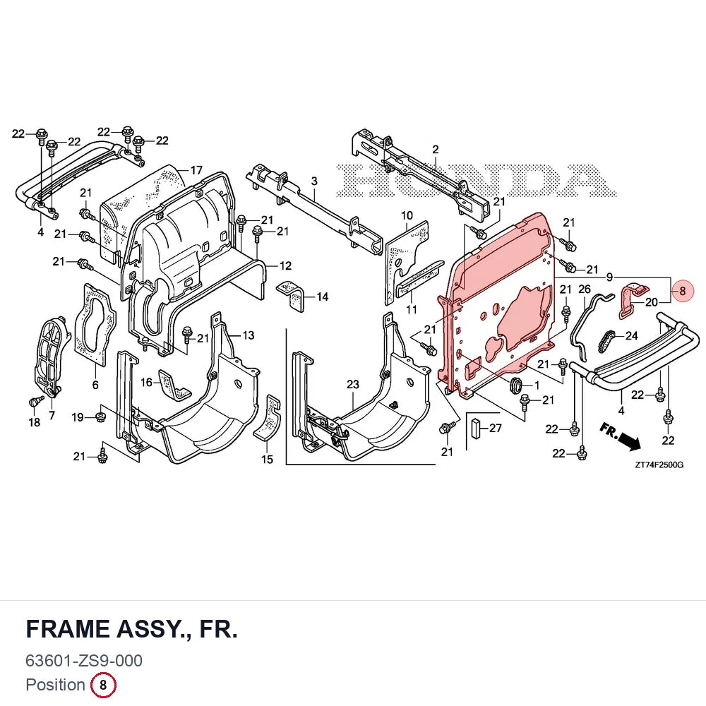 FRAME ASSY., FR.