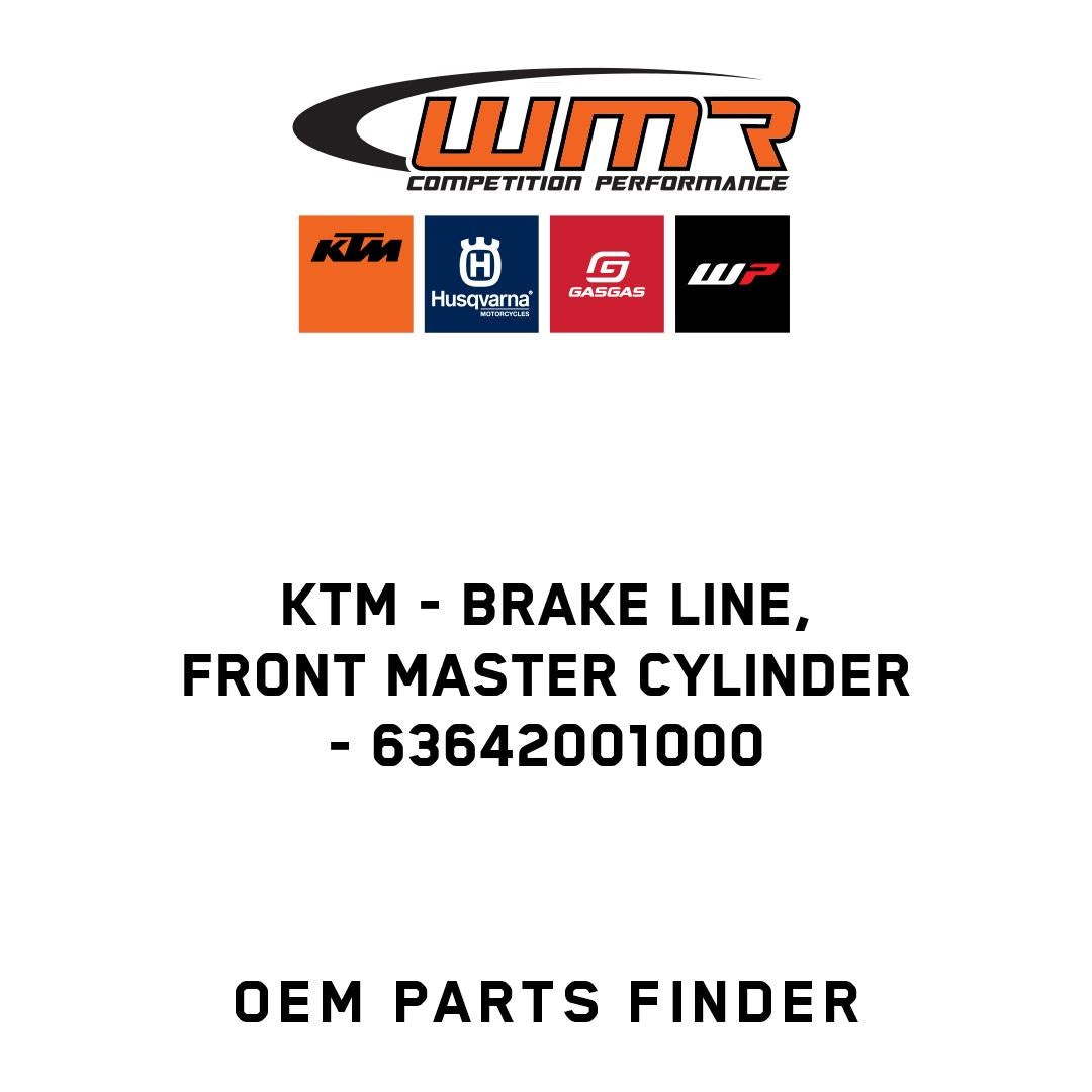 Brake line, front master cylinder