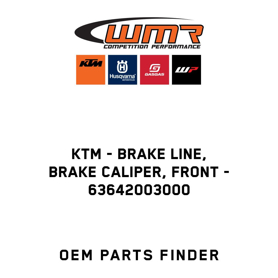 Brake line, brake caliper, front