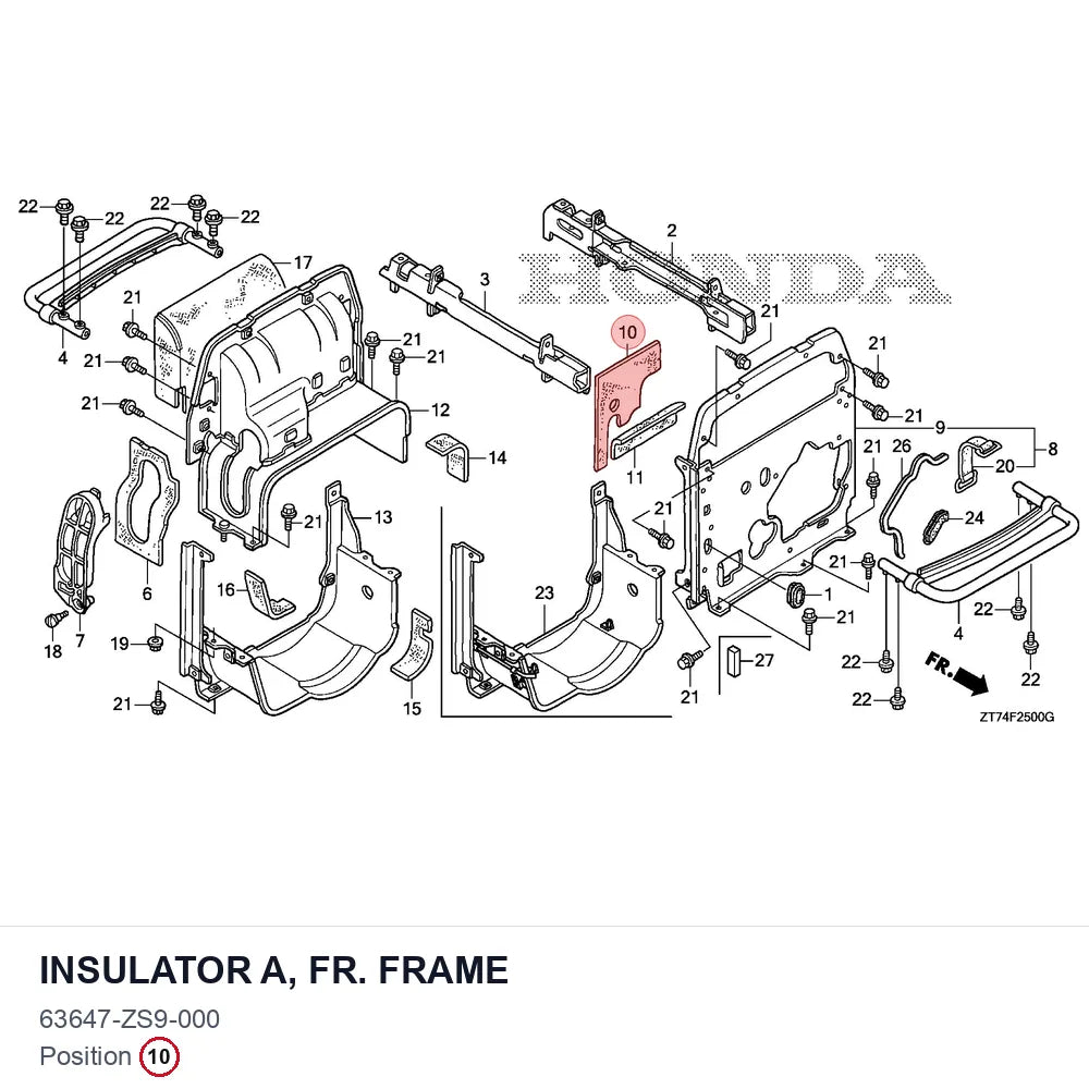 INSULATOR A, FR. FRAME