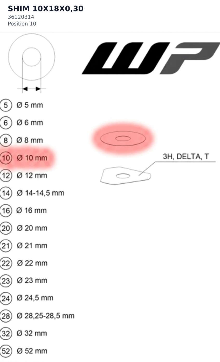 Diagram preview: SHIM 10X18X0,30 (36120314)