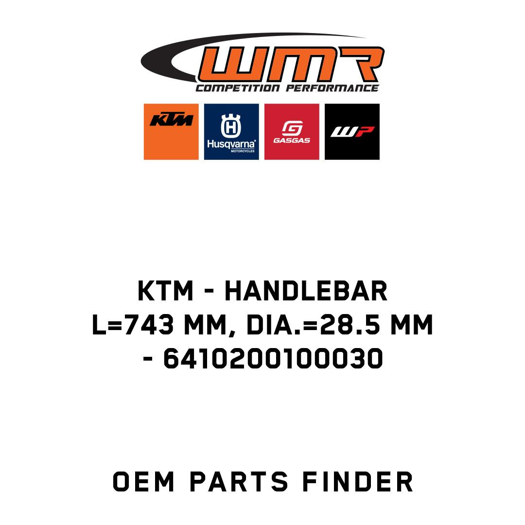 Handlebar L=743 mm, Dia.=28.5 mm