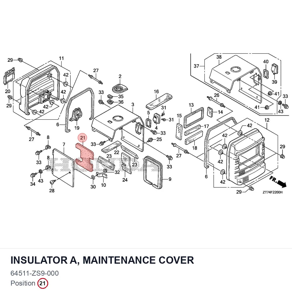 INSULATOR A, MAINTENANCE COVER