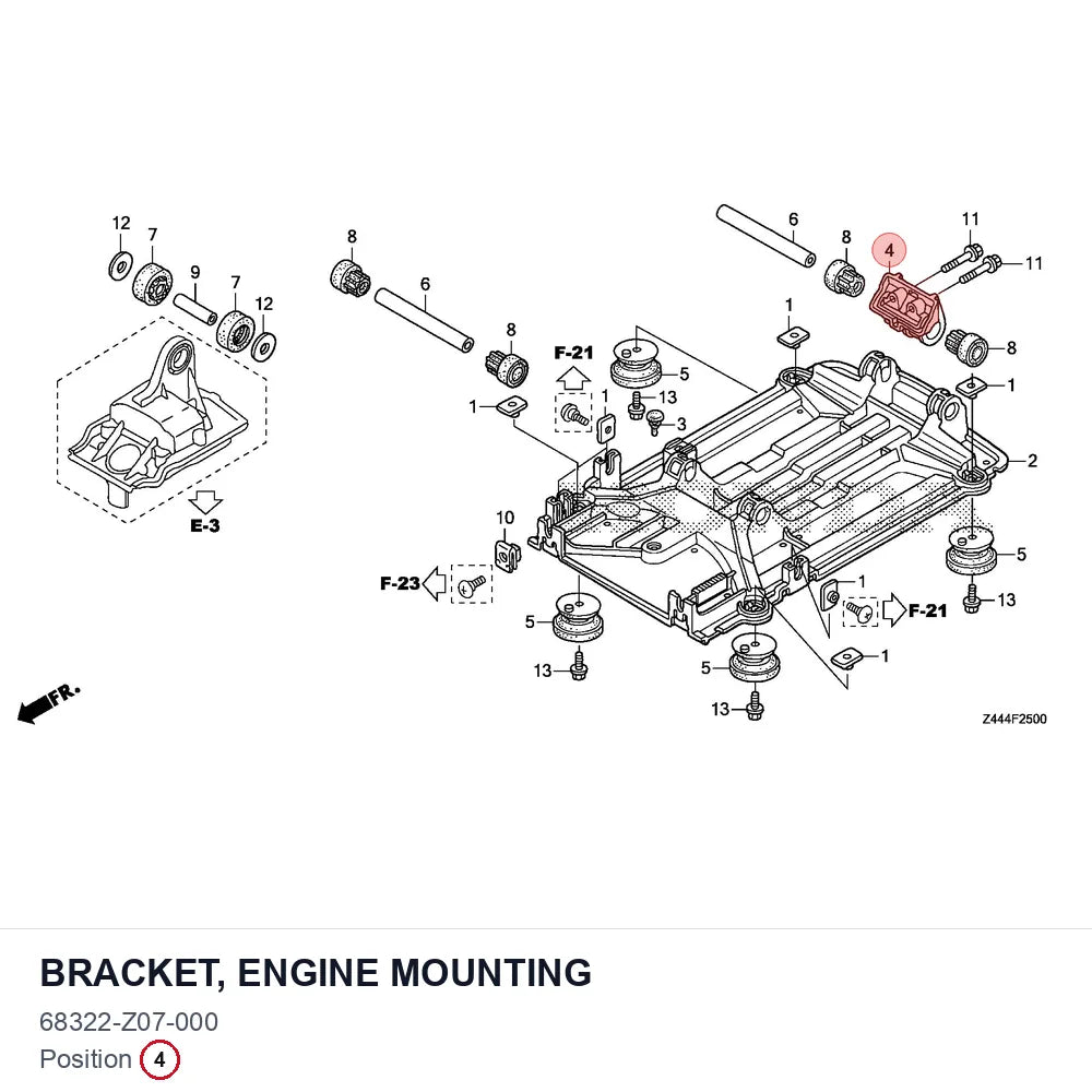 BRACKET, ENGINE MOUNTING