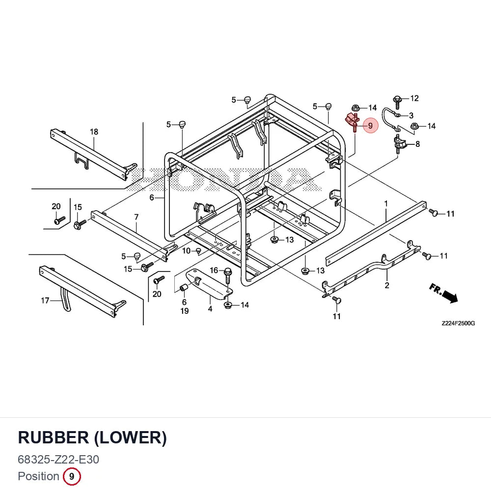 RUBBER (LOWER)