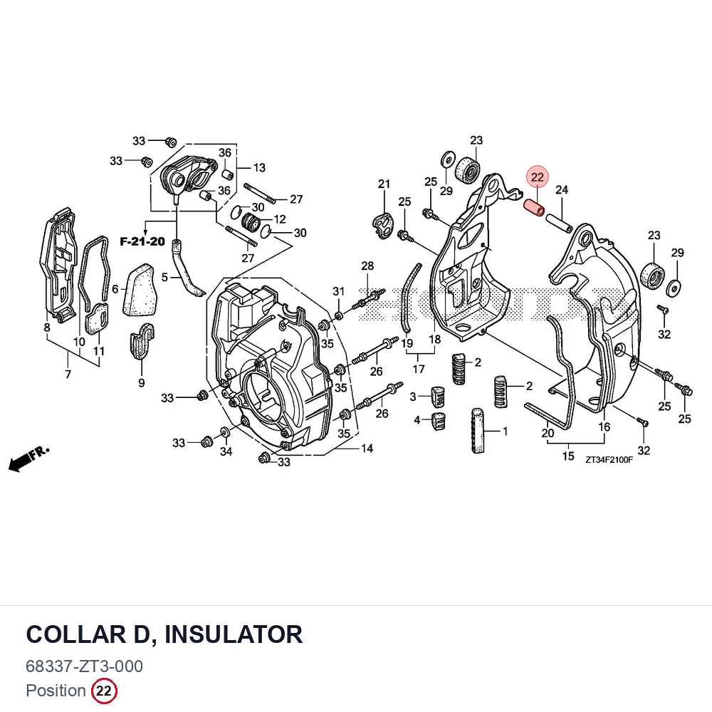 COLLAR D, INSULATOR