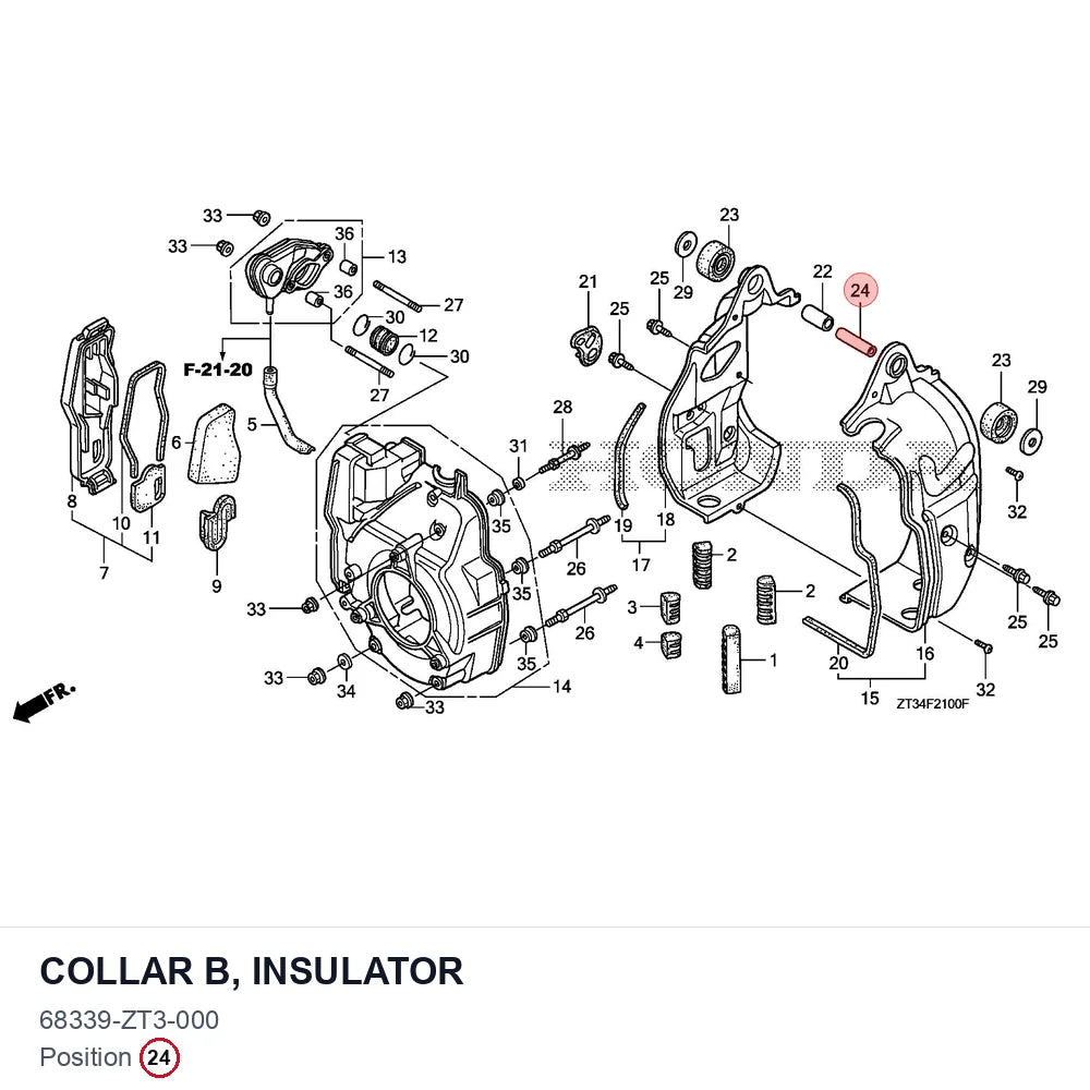 COLLAR B, INSULATOR