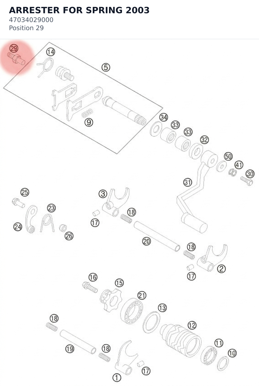 Diagram preview: ARRESTER FOR SPRING 2003 (47034029000)