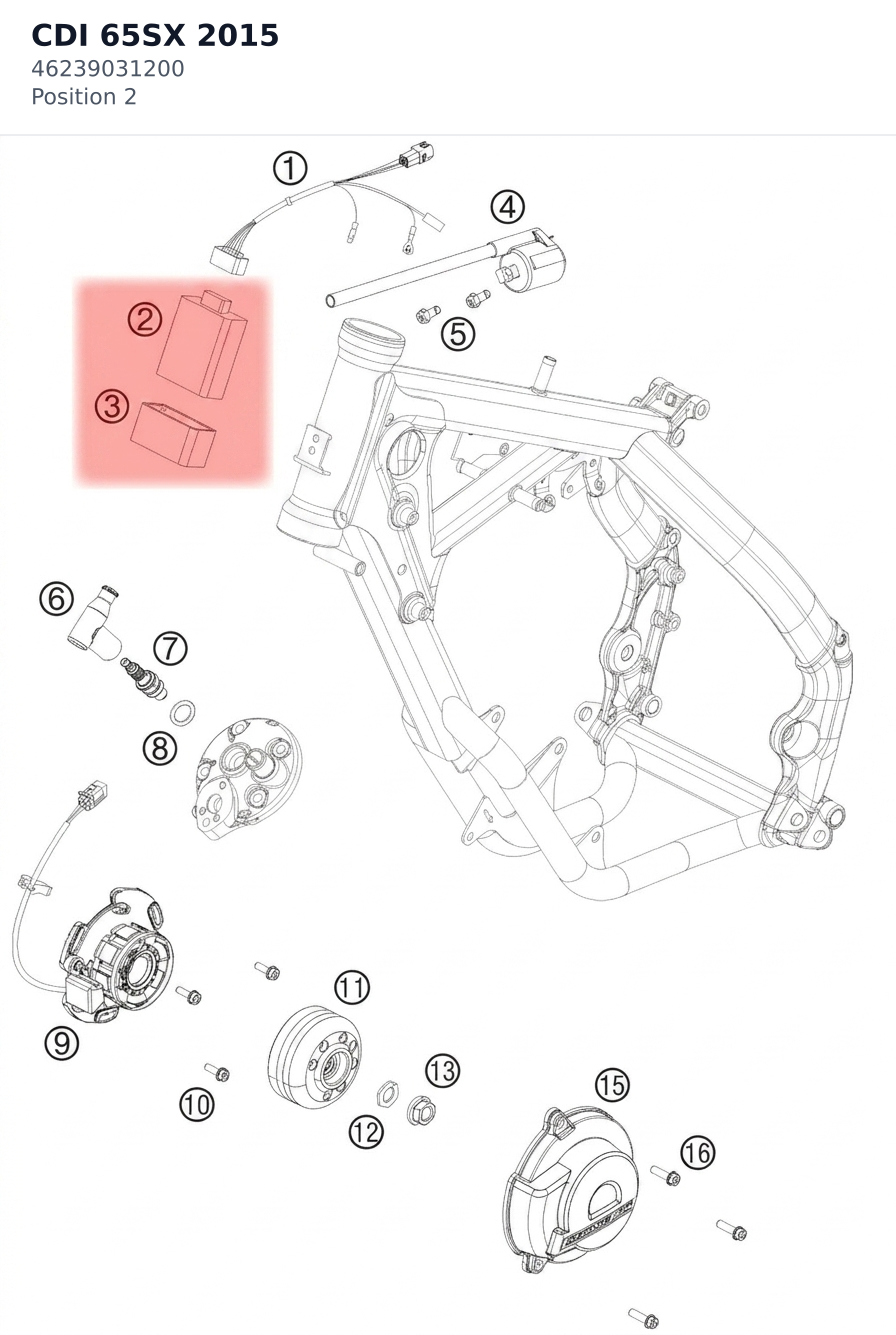 Diagram preview: CDI 65SX 2015 (46239031200)