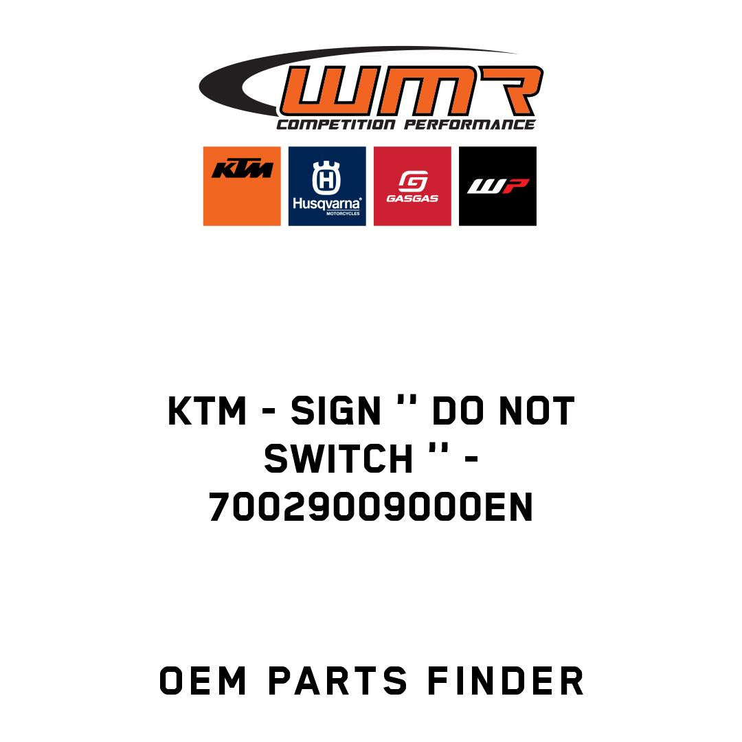 SIGN '' DO NOT SWITCH ''