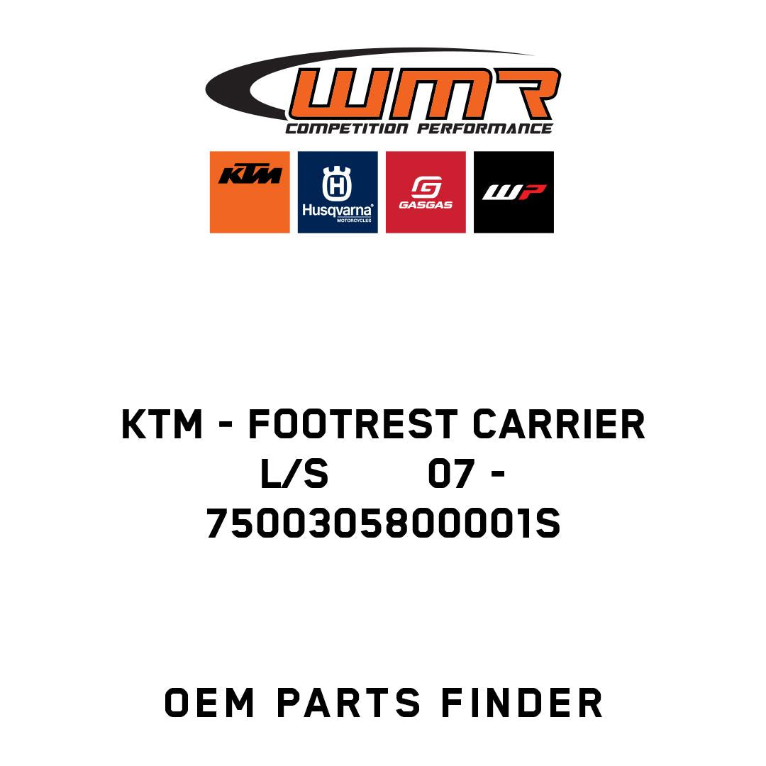 FOOTREST CARRIER L/S 07