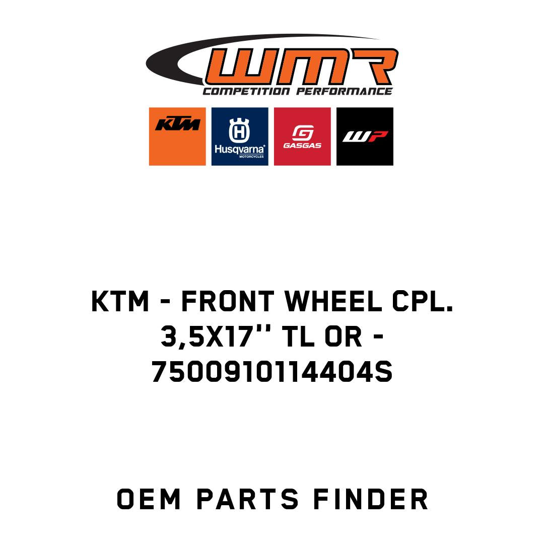 FRONT WHEEL CPL. 3,5X17'' TL OR