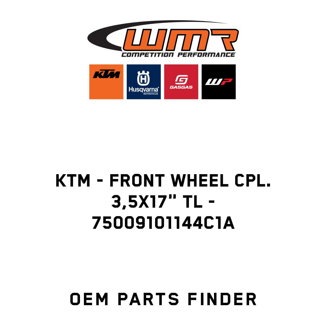 Front wheel cpl. 3,5x17" TL