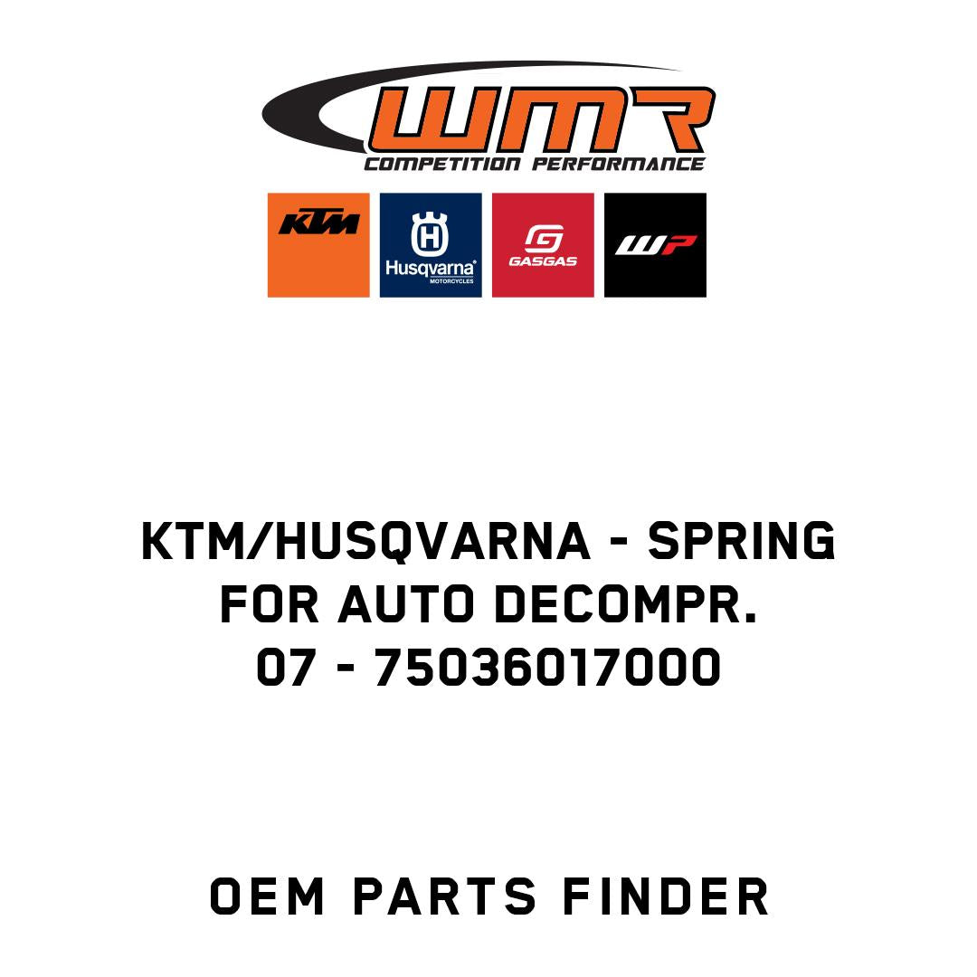 SPRING FOR AUTO DECOMPR. 07