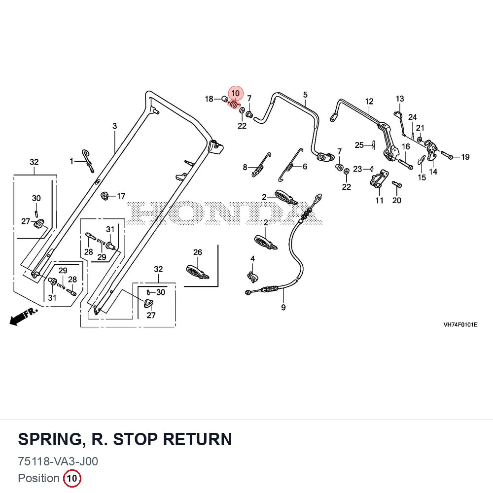 SPRING, R. STOP RETURN