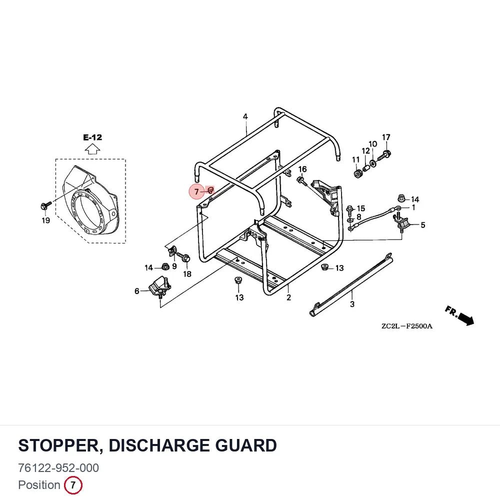 STOPPER, DISCHARGE GUARD