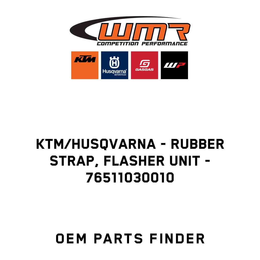Rubber strap, flasher unit