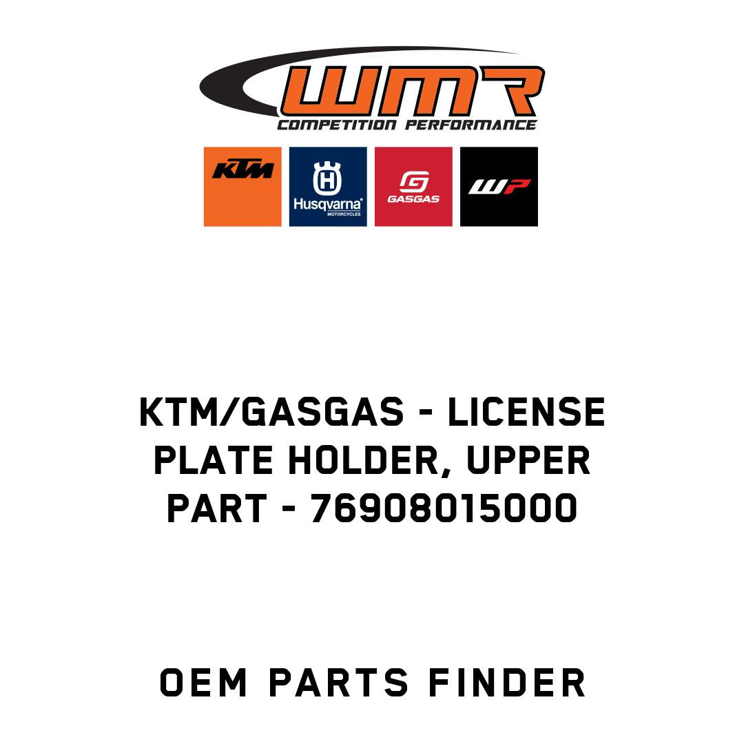 License plate holder, upper part