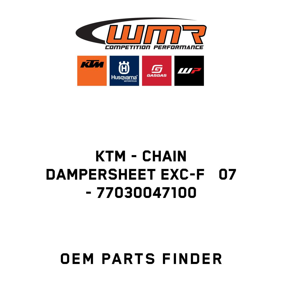 CHAIN DAMPERSHEET EXC-F 07