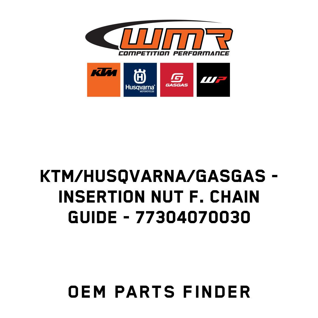Insertion nut f. chain guide