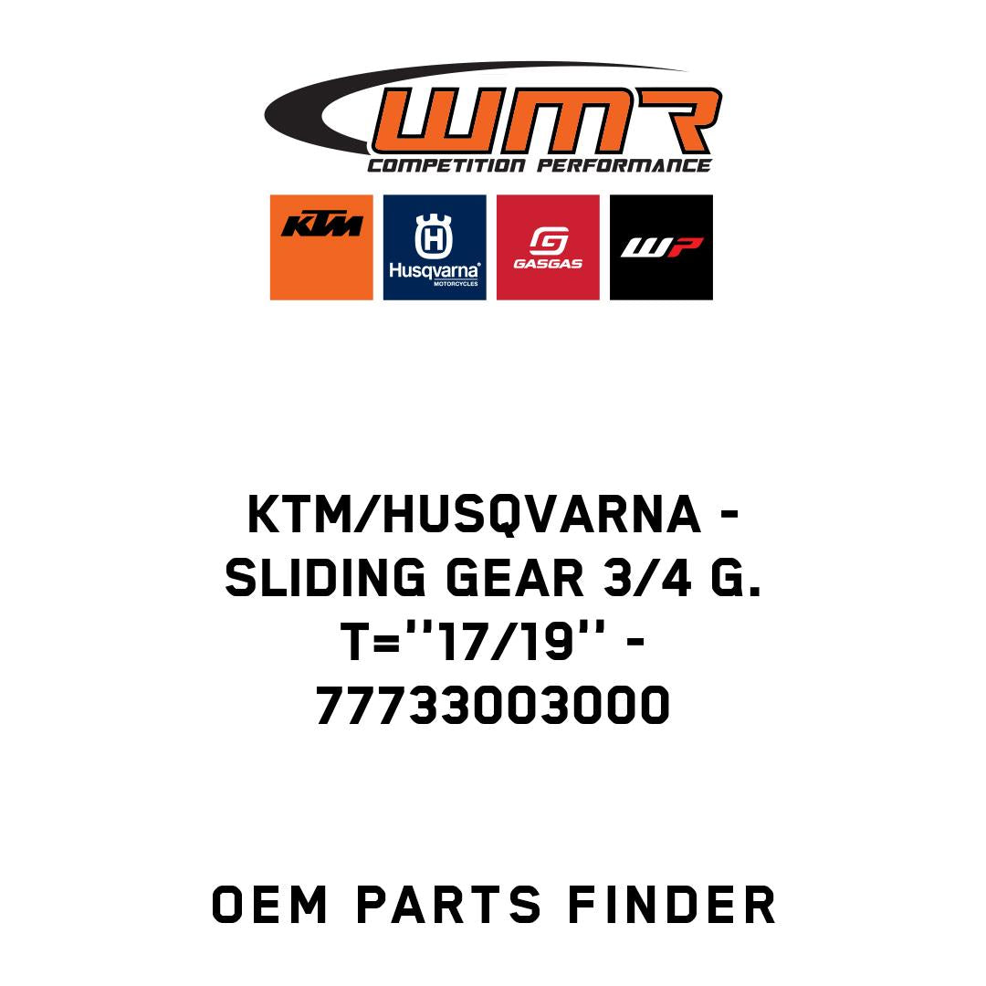 SLIDING GEAR 3/4 G. T=''17/19''