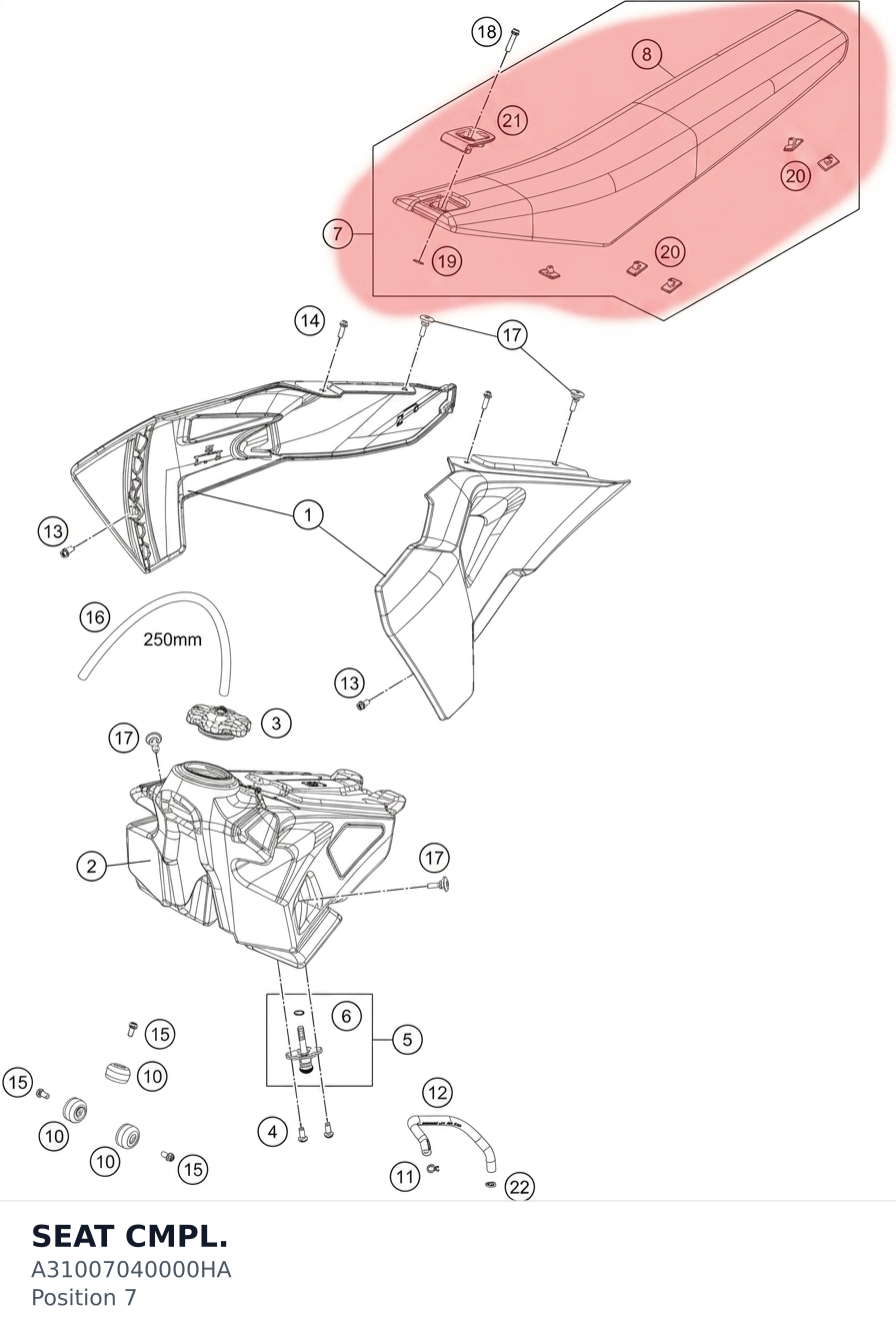 Diagram preview: SEAT CMPL. (A31007040000HA)