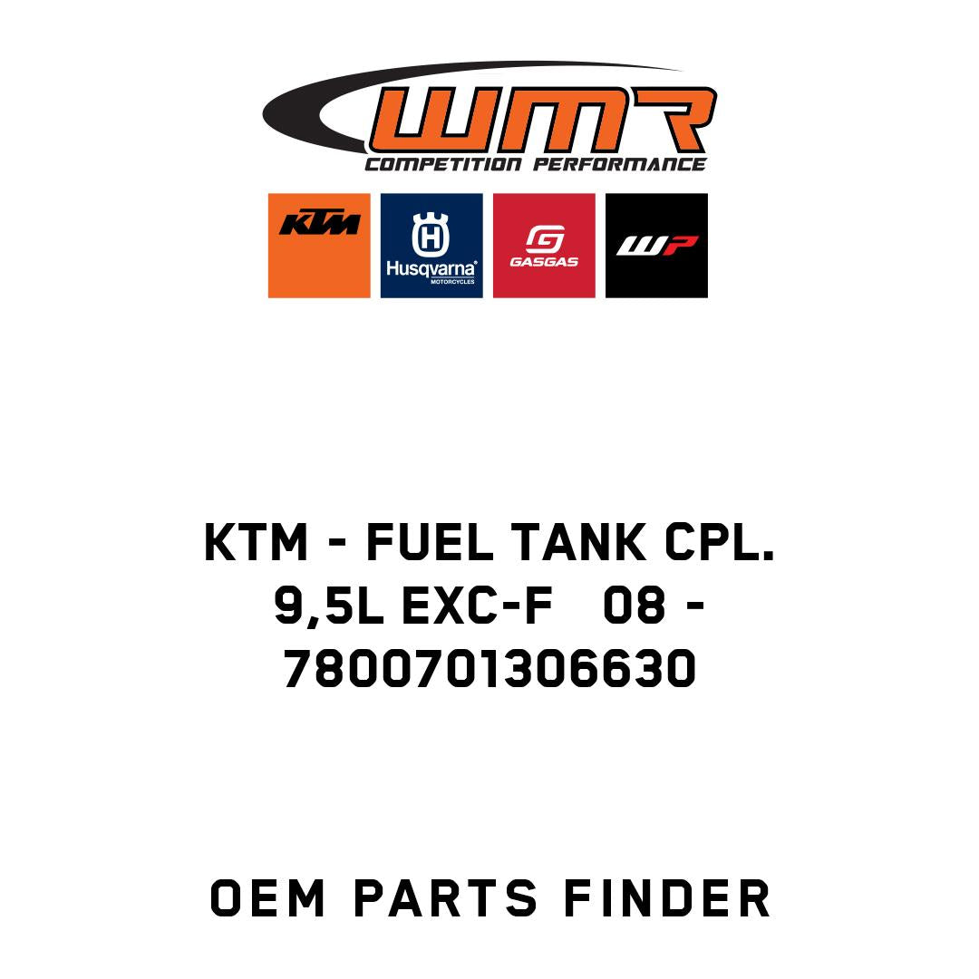 FUEL TANK CPL. 9,5L EXC-F 08