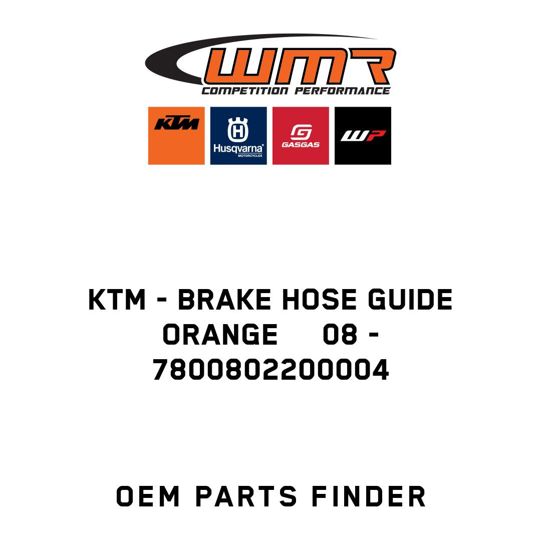 BRAKE HOSE GUIDE ORANGE 08