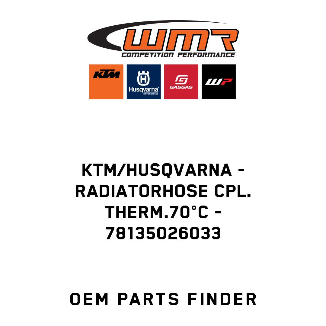 RADIATORHOSE CPL. THERM.70°C