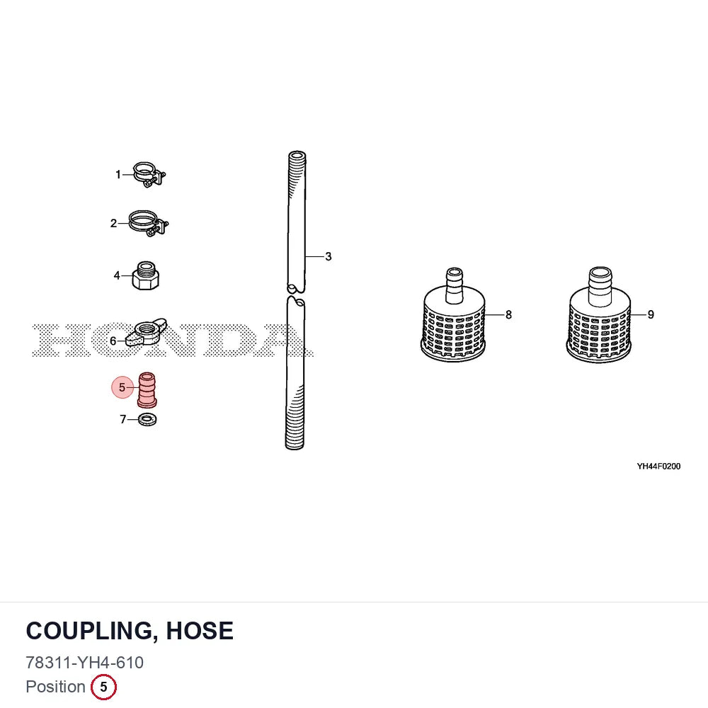 COUPLING, HOSE