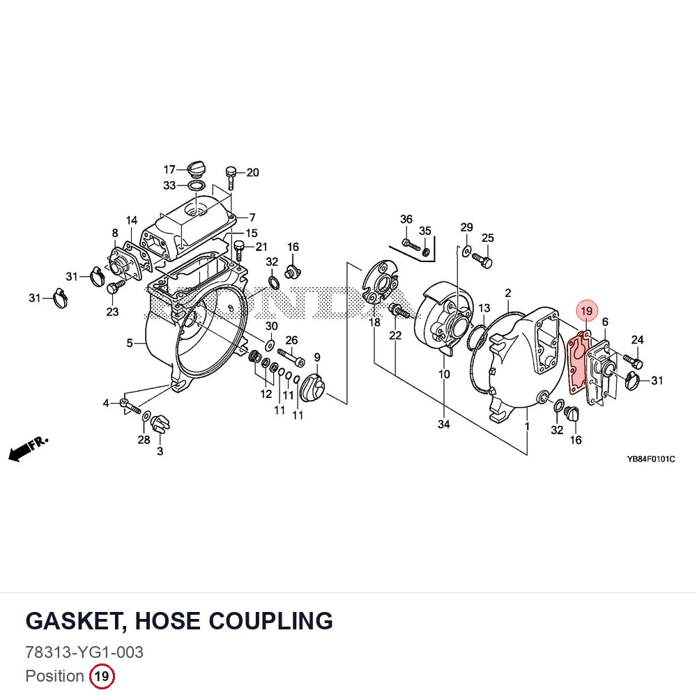 GASKET, HOSE COUPLING