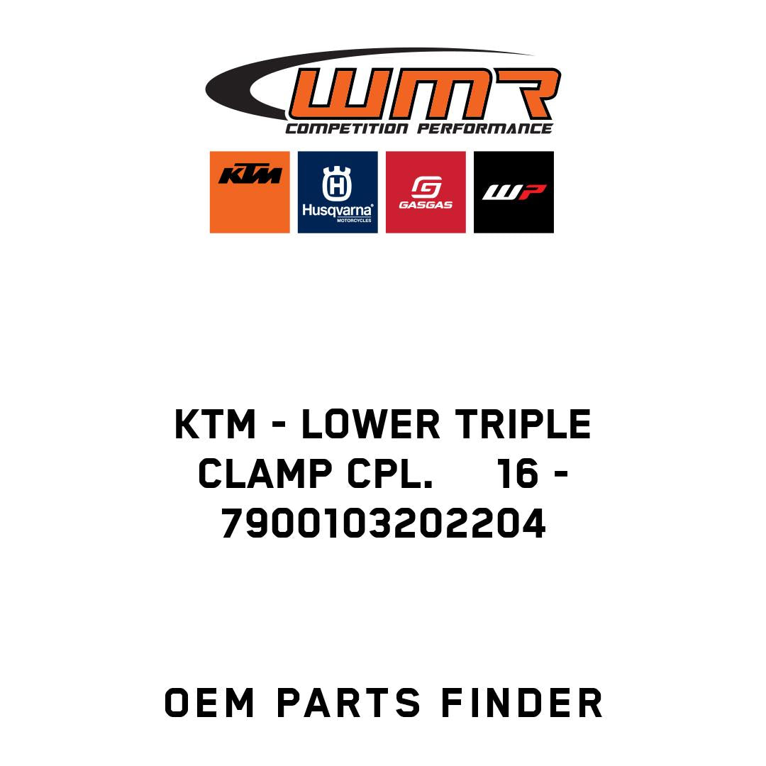 LOWER TRIPLE CLAMP CPL. 16
