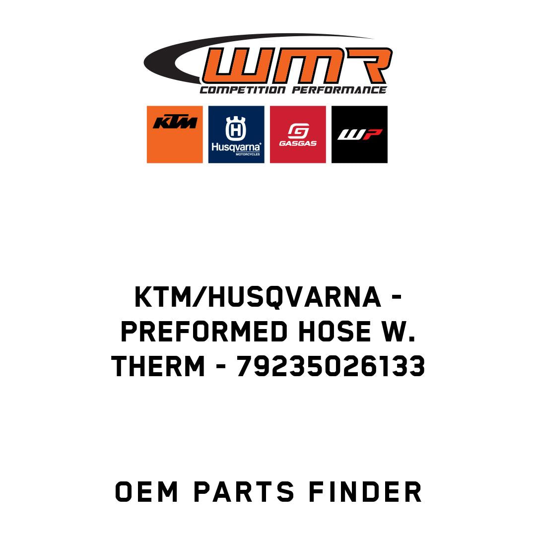 Preformed hose w. therm
