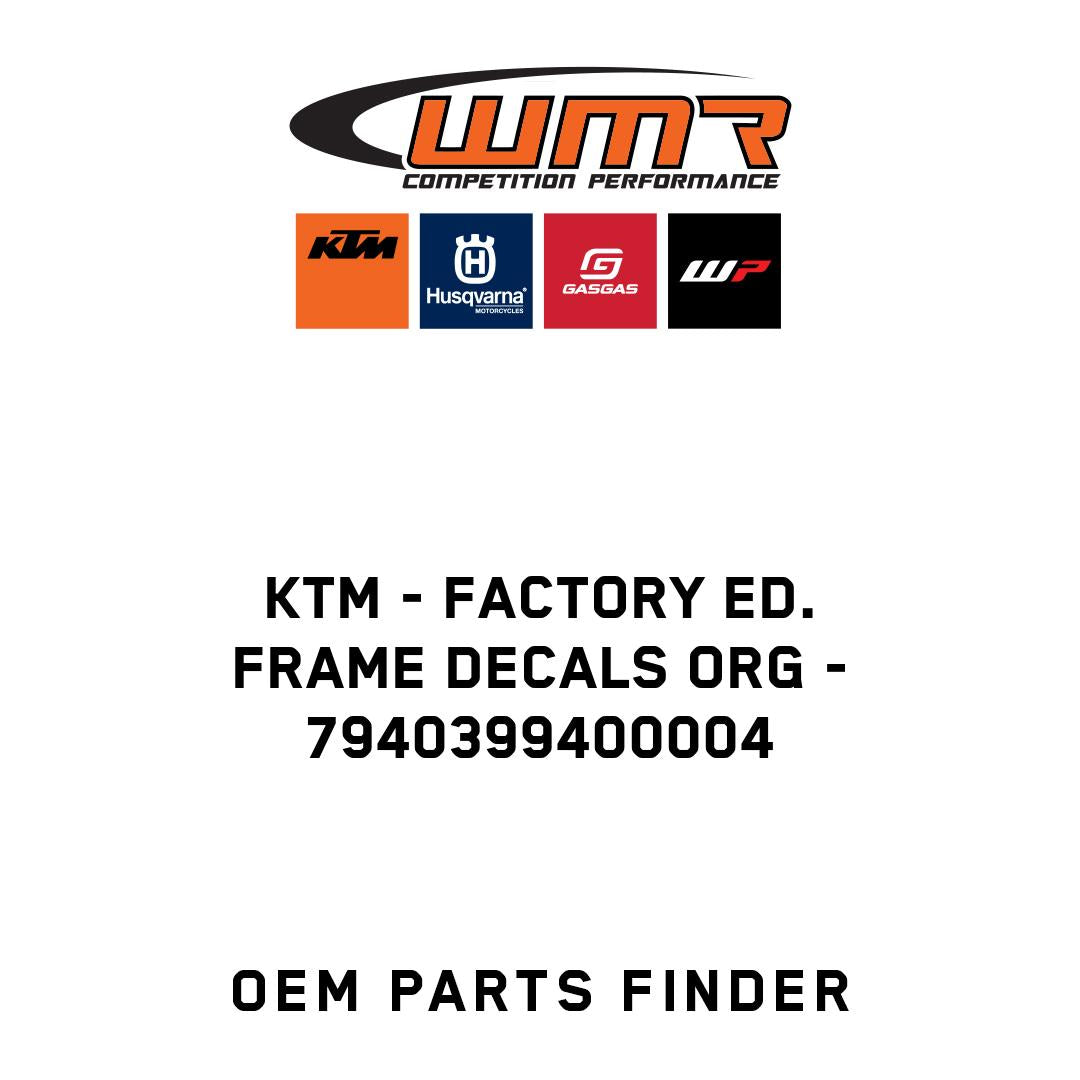 FACTORY ED. FRAME DECALS ORG