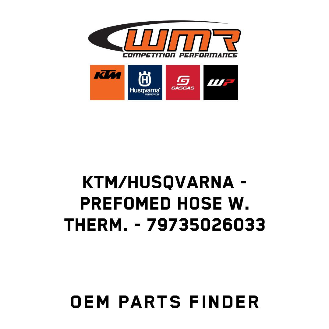 prefomed hose w. therm.