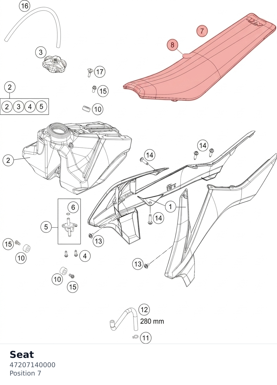 Diagram preview: Seat (47207140000)