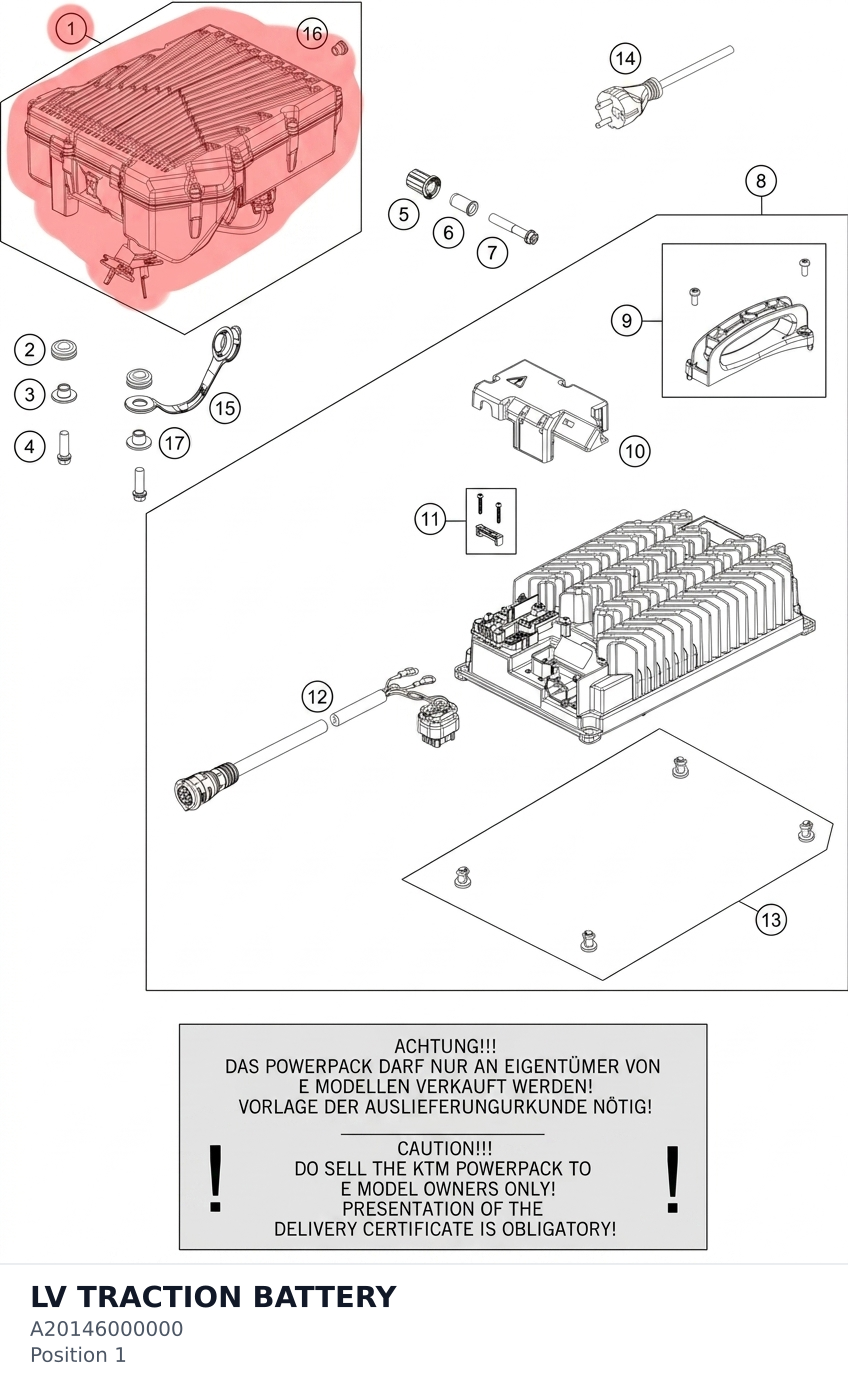 Diagram preview: LV TRACTION BATTERY (A20146000000)
