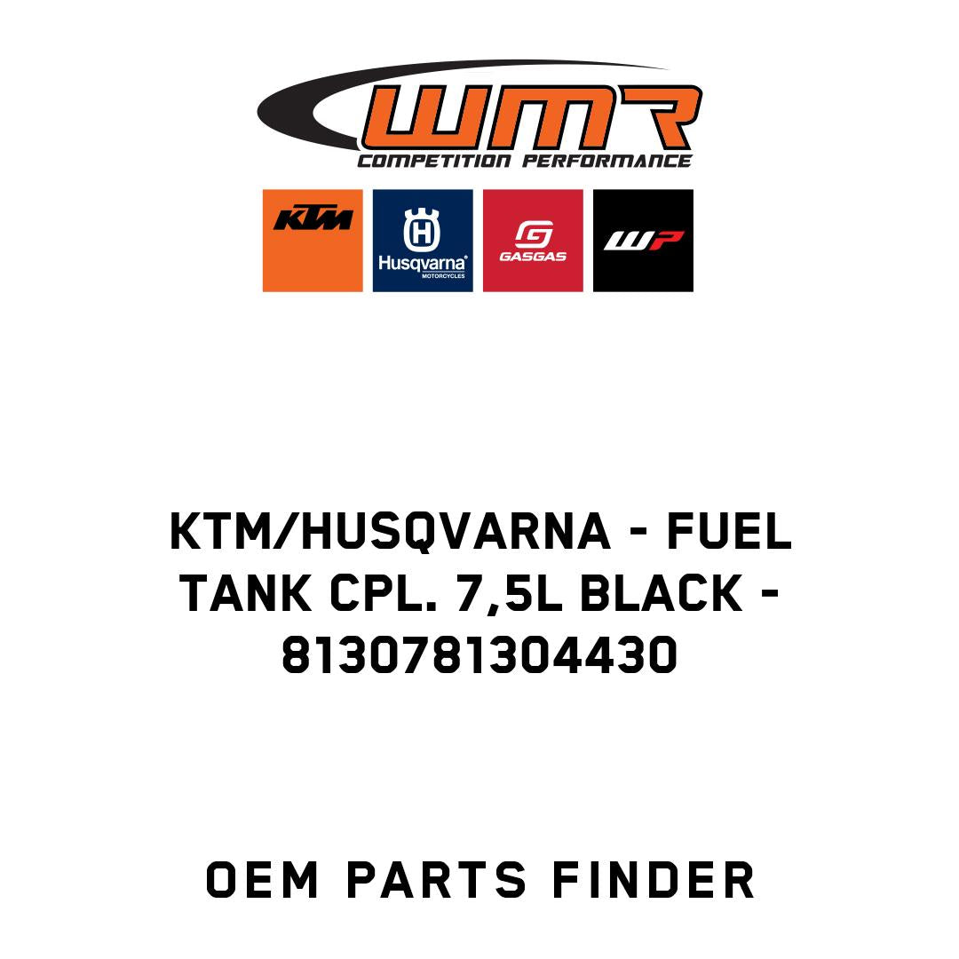 FUEL TANK CPL. 7,5L BLACK