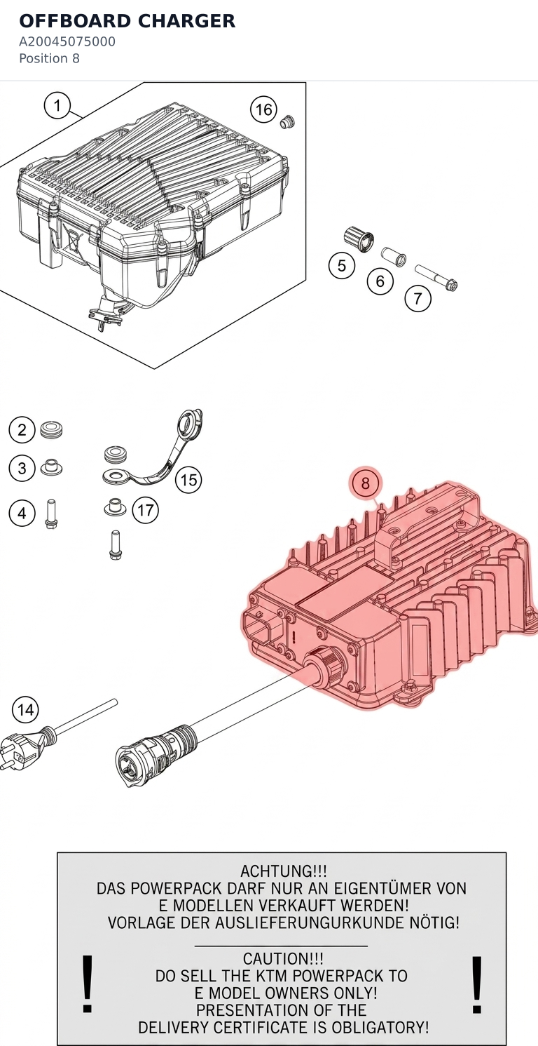 Diagram preview: OFFBOARD CHARGER (A20045075000)