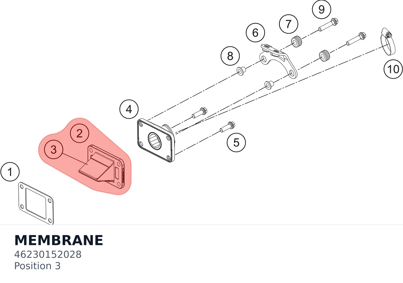 Diagram preview: MEMBRANE (46230152028)
