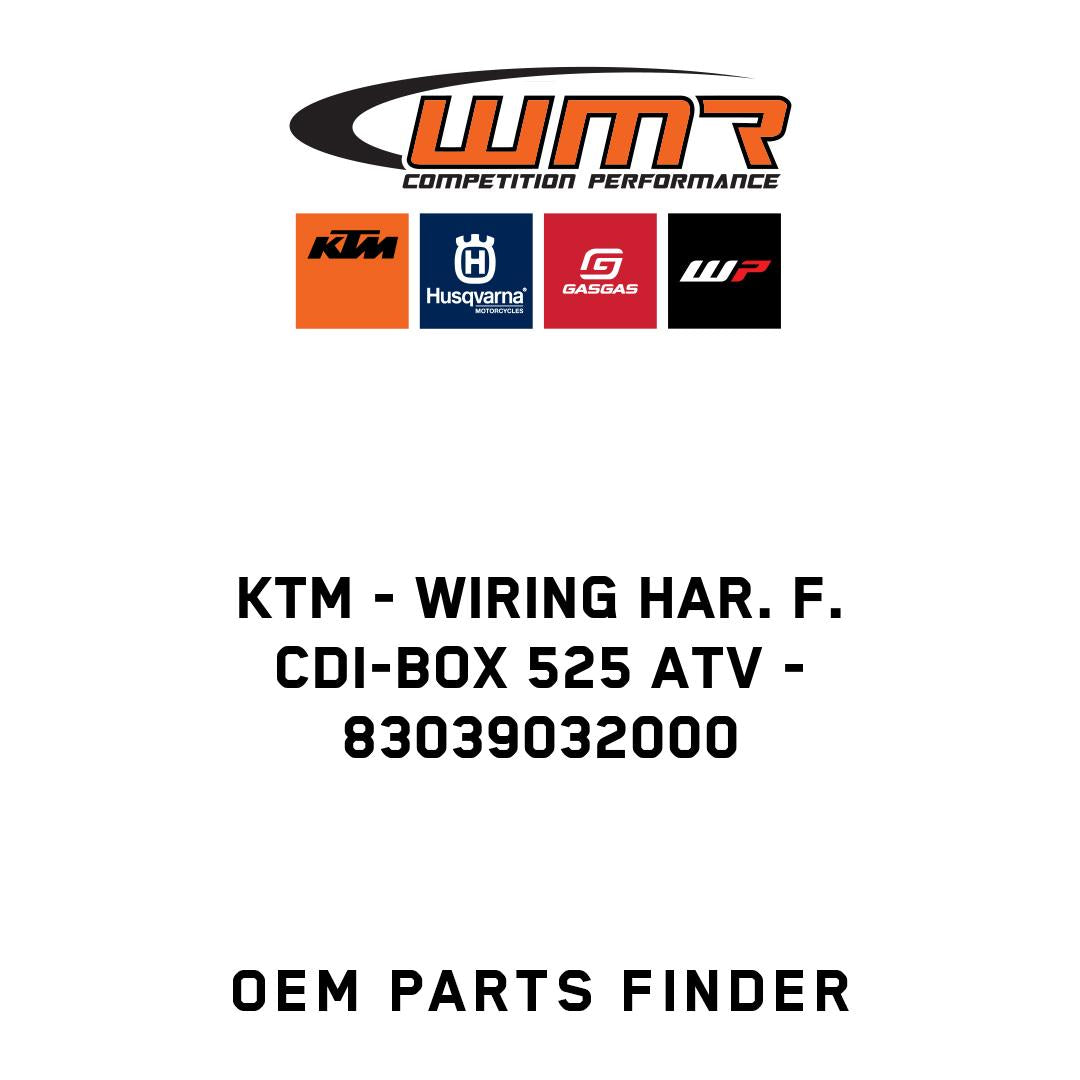 WIRING HAR. F. CDI-BOX 525 ATV