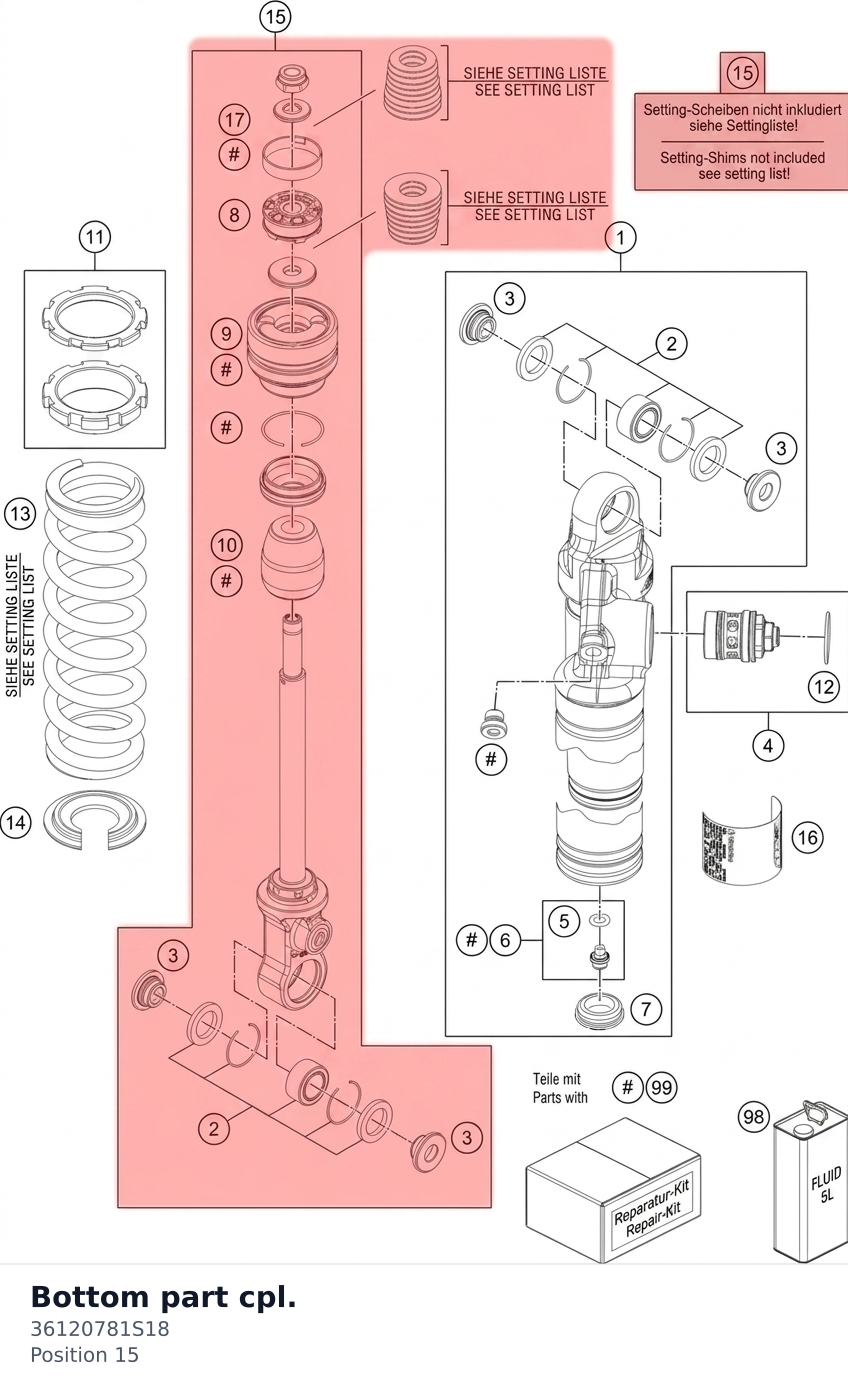 Diagram preview: Bottom part cpl. (36120781S18)